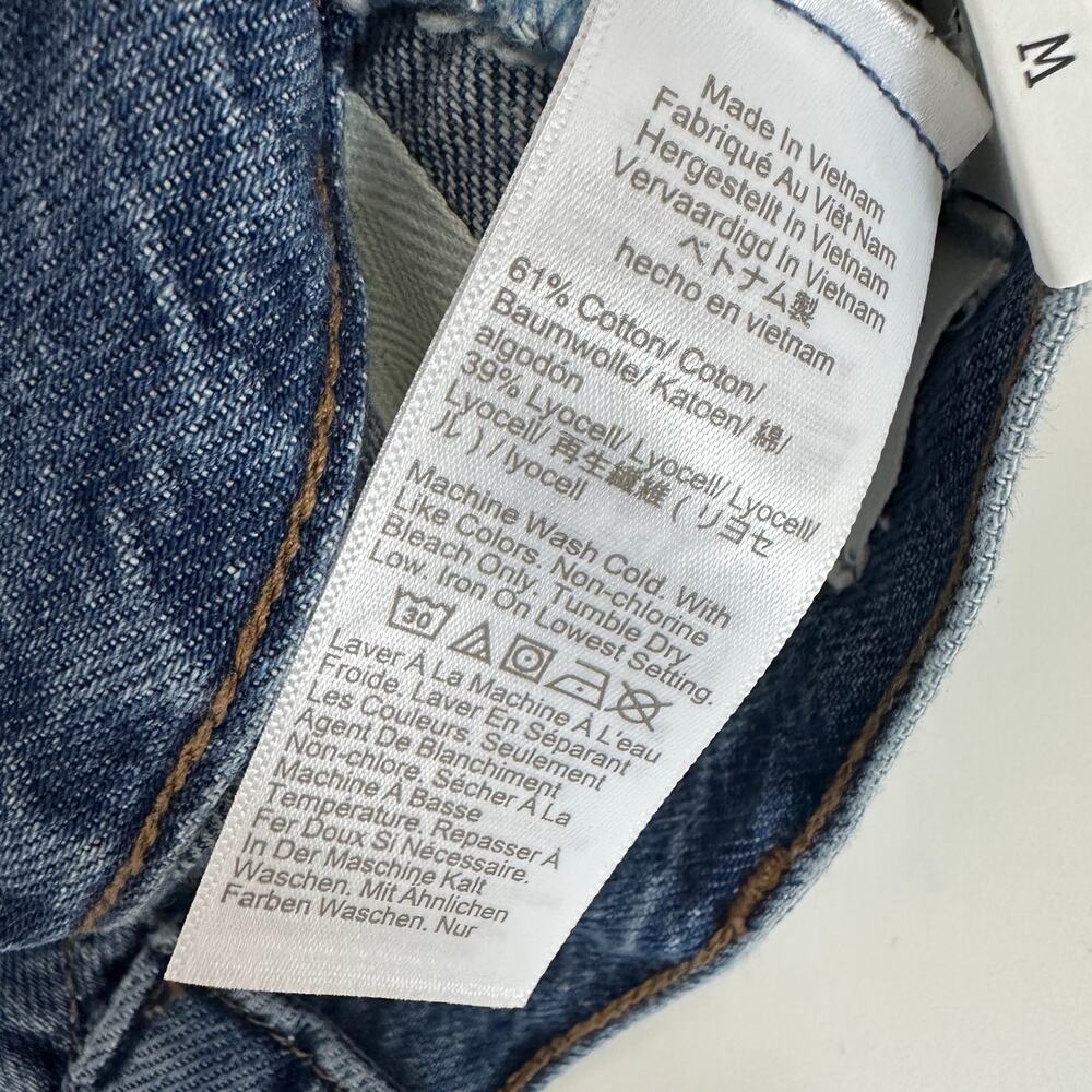 Madewell Tall Low Slung Baggy Jeans Airy Denim Pickett Wash Blue US 32T NWT - Picture 14 of 15